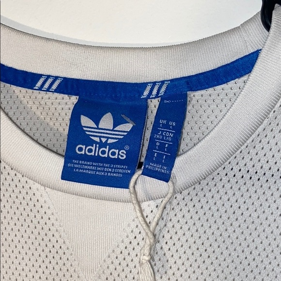 ADIDAS WHITE MESH JERSEY/ SHIRT - Picture 3 of 5